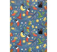 ARKRAFT - Papel de regalo, 3 hojas, formato de 90 x 65 cm, diseño de gato de la Befana, día de la Epifanía, 18-9275