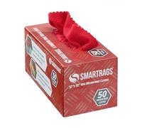 Arkwright Smart Rags Paños de microfibra en una caja de 50 unidades (12 x 12 pulgadas), 12x12, Rojo