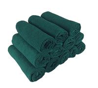 Arkwright Toallas de salón de Color Firme, Muy absorbentes, 12 Unidades, 100% algodón, Toalla Facial de SPA de Secado rápido para Estilista, peluquería, pedicura y Esteticista, 40 x 70 cm, Verde
