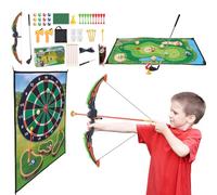Arkyomi Jeu de Mini-Golf Ensemble 2 en 1 ARC et Flèche Jouet pour Enfants 3-12 ANS, Inclut 6 Flèches à Ventouse 12 Balles de Golf, Jeux Interactifs Famille Indoor/Outdoor, Cadeau Idéal Garçons Filles