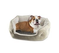 Arlee - Cama ortopédica de espuma viscoelástica para perros, tela de primera calidad, duradera, lavable y fácil de limpiar, cama para mascotas pequeñas y medianas, máxima comodidad y estilo, ovalada