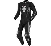 Arlen Ness Losail Traje de cuero de dos piezas, Negro/Blanco, Talla 56