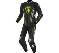 Arlen Ness Losail Traje de cuero de una pieza, negro-amarillo, tamaño 50 para Hombres