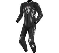 Arlen Ness Losail Traje de cuero de una pieza, negro-blanco, tamaño 50 para Hombres