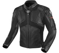Arlen Ness Sportivo Chaqueta de cuero de la motocicleta, negro, tamaño 48 para Hombres