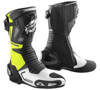 Arlen Ness Sugello Botas de moto, negro-amarillo, tamaño 40 para Mujer