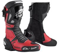 Arlen Ness Sugello Botas de moto, negro-rojo, tamaño 48 para Mujer