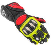 Arlen Ness Sugello Guantes de motocicleta, negro-rojo-amarillo, tamaño S para Hombres