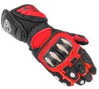 Arlen Ness Sugello Guantes de motocicleta, rojo/negro, Talla S