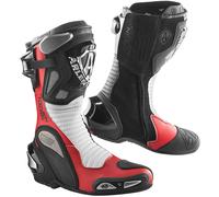 Arlen Ness Xaus Replica Botas de moto, negro-blanco-rojo, tamaño 47 para Hombres