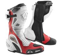 Arlen Ness Xaus Replica Botas de moto, negro-blanco-rojo, tamaño 47 para Hombres