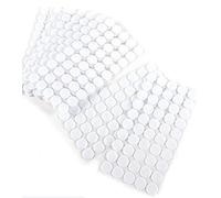 Arlent 216 Pares Adhesivo Redondo Monedas, Lunares Adhesivo 15mm Cintas Autoadhesivo puntos de Adhesivo（432 Piezas，Blanco）