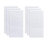 Arlent - Gancho y hebilla adhesivos, 504 pares de 10 mm, autoadhesivos, ganchos y hebillas redondos, pastilla adhesiva, punto de moneda trasera, pegatinas, puntos traseros, puntos de esquina, color