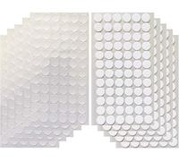 Arlent transparente 1,5 cm/216 pares de puntos claros con espalda pegajosa de diámetro con tiras adhesivas de piezas de gancho y bucle