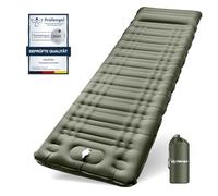 Arlierss Esterilla Camping Autoinflable,12cm de Espesor Colchon Hinchable Camping con Bomba De Pie,Colchón Autoinflable para Acampada para Playa,Senderismo,Tienda de Campaña