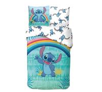 Arlis - Juego de cama para niños, funda nórdica reversible, 140 x 200 cm, funda de almohada de 63 x 63 cm, 100% algodón (juego de cama Stitch, 140 x 200 cm)