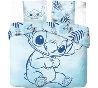 arlis Juego de Funda Nórdica de Stitch Disney - 1 Funda Nórdica + 2 Fundas de Almohada - 100% Algodón (Juego de Cama Stitch Disney para 2 Personas - A, 240 X 220 Cm)