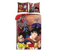 Arlis Juego de funda nórdica Dragon Ball Super - 140 x 200 cm con funda de almohada Dragon Ball Super (1108BL-DRAGON)