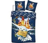 arlis Juego de funda nórdica Harry Potter - 1 funda de edredón 140x200 + 1 funda de almohada 63x63cm (Juego de cama Harry Potter - G)