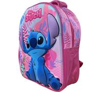 Arlis - Mochila con licencia de 30 cm en 3D, 1 compartimento principal con cremallera, correas ajustables - Dimensiones: 30 x 26 x 10 cm, Stitch- A, 30x25x10 cm