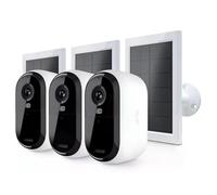 Arlo ARL1716507100797 Pack 3 Cámaras Vigilancia Esenciales 2K con 3 Paneles Solares