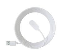 Arlo Cable de Carga magnético para Interiores, Accesorio Certificado - 8 pies, Works Pro 5S 2K, Pro 4, Pro 3, Pro 4 XL, Ultra 2, Ultra, Ultra 2 XL, Go 2 y cámaras reflectores, Color Blanco - VMA5000C