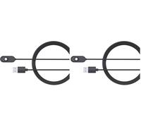 Arlo Cable Magnético 2,4 m, Interior, Negro, Compatible con La Camara Vigilancia WiFi Pro 3, Pro 4 (+XL), Pro 5, Ultra 2 (+XL), Floodlight, Go 2, Arlo Accesorio Certificado, VMA5001C (Paquete de 2)