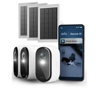 Arlo Ess2 - Cam 2K X3 + Solar Panel X3 - Sicurezza 2K Continua con Alimentazione Solare