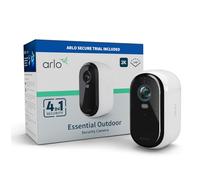 Arlo Essential 2 2K Cámara WiFi Exterior 2K sin Cables, 6 Meses de batería, visión Nocturna en Color, luz, Sirena, Audio bidireccional, Blanca