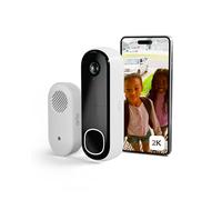 Arlo Essential 2K Videoportero WiFi + Timbre Inalámbrico Exterior Impermeable, Timbre Casa, Detector De Movimiento, Visión Nocturna, Audio Bidireccional, Prueba Arlo Secure Incluida, 1 Cámara, Blanca