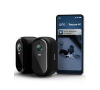 Arlo Essential 3 HD - Cámara de vigilancia inalámbrica para Exteriores, inalámbrica, vídeo de 1080p, visión Nocturna de Color, luz, Detector de Movimiento, Sirena, Audio de 2 vías, con período de