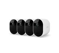 Essential Spotlight - Paquete de 4 cámaras de seguridad inalámbricas Wifi - Blanco - 1K - Batería de