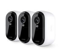 Arlo Essential VMC2350 - Cámara de seguridad HD para exteriores (2ª generación) - Paquete de 3 - Video HD 1080P, cámara inalámbrica para exteriores e interiores, proyector integrado, visión nocturna a
