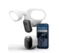 Arlo Floodlight 2K HDR, visión Nocturna en Color, Sirena de Alarma, 1 cámara Pro 6, Cámara de Vigilancia Exterior WiFi 2K+ HDR, Reconocimiento y detección de IA, Prueba Secure, 1 Cámara