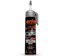 Arlo Formador de Juntas Silicona RTV Alta Temperatura para Motor y Cárter, Sellador Negro 200 ml