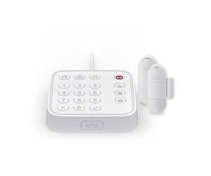 Arlo Home Security System - Wired Keypad Sensor Hub, (2) 8-in-1 Sensors, 24/7 Professional Monitoring- No Contract Required, DIY Installation, Alarm System for Home Security - SS1201, White