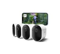 Arlo Pro 5 Camara de Vigilancia WiFi Exterior 2K, Camara Vigilancia WiFi Interior, Sensor de Movimiento, Alarmas para Casa, Visión Nocturna Color, Prueba Secure Incluida, 4 Cámaras, Blancas