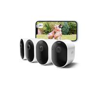 Arlo Pro 5 Camara de Vigilancia WiFi Exterior 2K, Camara Vigilancia WiFi Interior, Sensor de Movimiento, Alarmas Para Casa, Visión Nocturna Color, Prueba Arlo Secure Incluida, 4 Cámaras, Blancas