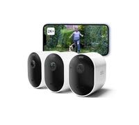 Arlo Pro 5 Camara de Vigilancia WiFi Exterior 2K, Camara Vigilancia WiFi Interior, Sensor de Movimiento, Alarmas para Casa, Visión Nocturna Color, Prueba Secure Incluida, 3 Cámaras, Blancas