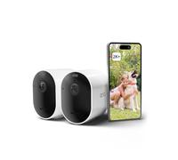 Arlo Pro 5 Camara de Vigilancia WiFi Exterior 2K, Camara Vigilancia WiFi Interior, Sensor de Movimiento, Alarmas Para Casa, Visión Nocturna Color, Prueba Arlo Secure Incluida, 2 Cámaras, Blancas