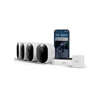 Arlo Pro 6, Cámara de Vigilancia Exterior WiFi 2K+ HDR, Reconocimiento de IA, Visión Nocturna Color, Funciona con Alexa, Prueba Arlo Secure incluida, 4 Cámaras + 1 Batería Adicional y Cargador Doble