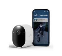 Arlo Pro 6, Cámara de Vigilancia Exterior WiFi 2K+ HDR, Reconocimiento y detección de IA, Visión Nocturna Color, Audio bidireccional, Funciona con Alexa, Prueba Arlo Secure incluida, 1 Cámara