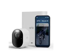 Arlo Ultra 3, Cámara de Vigilancia Exterior WiFi 4K, Detección y reconocimiento de IA, Vsión nocturna a color, Audio bidireccional, Funciona con Alexa, Prueba Arlo Secure incluida, 1 Cámara + Smarthub