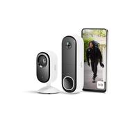 Arlo Videoportero HD inalámbrico y cámara 2K interior - Seguridad Smart Home para familia y mascotas, visión nocturna, detección de movimiento, audio bidireccional, compatible con Alexa