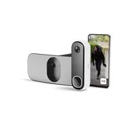 Arlo Vídeoportero inalámbrico HD y Floodlight cámara 2K WiFi inalámbrico Negra - protección inteligente del hogar, visión nocturna, detección de movimiento, audio bidireccional, compatible con Alexa