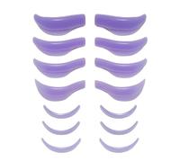 arlote 7 Pares Kit de ExtensióN de Levantamiento de PestañAs Almohadilla de Silicona Almohadillas para Permanente de PestañAs 3D Aplicador de Rizador de PestañAs Herramientas PúRpura