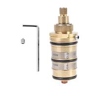 arlote Cartucho TermostáTico de Ducha de BañO de LatóN y Manija para VáLvula Mezcladora Mezclador Barra de Ducha Mezclador Grifo de Ducha Mezclador Cartucho de VáLvula