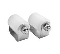 arlote Rodillo de GuíA de Puerta Deslizante de 2 Piezas, 3 Pulgadas de Nailon Duro, GuíA de Puertas Rodantes Deslizantes, Rodillo Lateral de Rodamiento de Bolas de Alta Resistencia