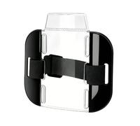 Arm Badge Holder - 5.91 Inch Clear Waterproof Sleeve | Adjustable Elastic Armband with Buckle, Ticket Display Holder for Skiing Mountaineering, Rafting and Outdoor Travel