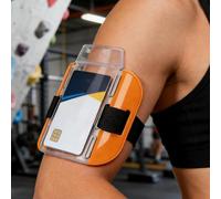 Arm Badge Holder,Clear Waterproof Sleeve,Waterproof Arm Ticket Holder With Adjustable Elastic Strap And Buckle 14.5x15cm/5.71x5.91 InchesSkiing Mountaineering Outdoor Activities